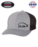 FAITH FISH CHRISTIAN GOD CROSS Trucker FlexFit HAT