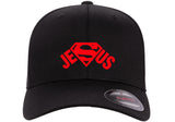 SUPERMAN GOD JESUS CHRISTIAN LORD ***CURVED BILL*** FLEXFIT HAT