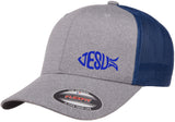 JESUS GOD JESUS CHRISTIAN Trucker Trucker FlexFit HAT