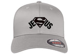 SUPERMAN GOD JESUS CHRISTIAN LORD ***CURVED BILL*** FLEXFIT HAT