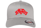 SUPERMAN GOD JESUS CHRISTIAN LORD ***CURVED BILL*** FLEXFIT HAT