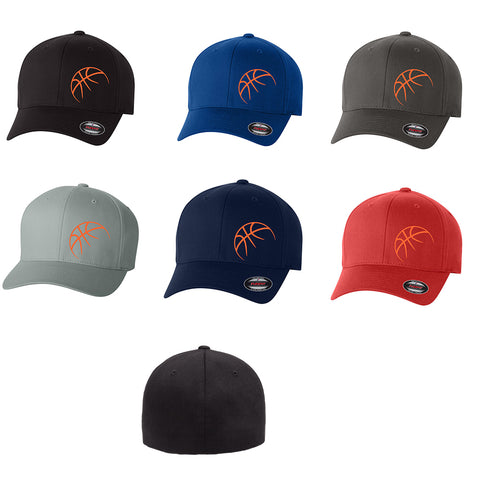 BASKETBALL PLAYER BALL ***CURVED BILL*** FLEXFIT HAT