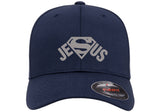 SUPERMAN GOD JESUS CHRISTIAN LORD ***CURVED BILL*** FLEXFIT HAT