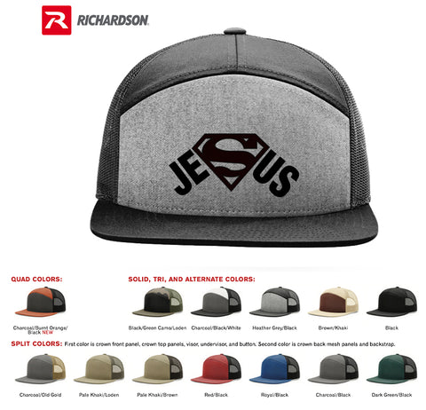 SUPERMAN JESUS GOD RELIGION  SNAPBACK***FLAT BILL*** RICHARDSON HAT