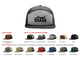 SHARK FISHING OCEAN SNAPBACK***FLAT BILL*** RICHARDSON HAT
