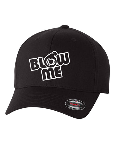 BLOW ME TURBO ENGINE ***CURVED BILL*** FLEXFIT HAT