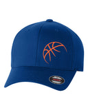 BASKETBALL PLAYER BALL ***CURVED BILL*** FLEXFIT HAT