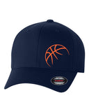 BASKETBALL PLAYER BALL ***CURVED BILL*** FLEXFIT HAT