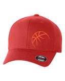 BASKETBALL PLAYER BALL ***CURVED BILL*** FLEXFIT HAT