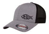 JESUS GOD JESUS CHRISTIAN Trucker Trucker FlexFit HAT
