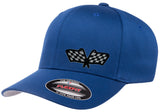 RACING CHECKERED FLAG PATCH FlexFit HAT