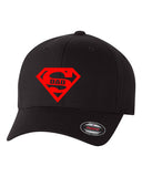 SUPER DAD FATHER SUPERMAN FLEXFIT HAT
